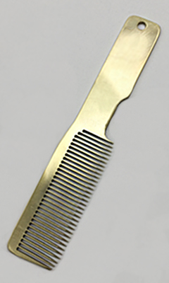 모(毛)를  정리할때 붓빗