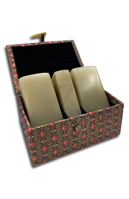 4.5X4.5cm 3개 세트 1치5푼요녕석