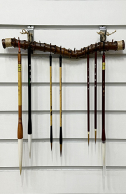 죽근 벽걸이형 붓걸이