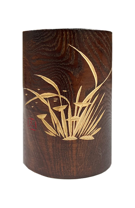  크기 10.3x15cm 원목 붓꽂이