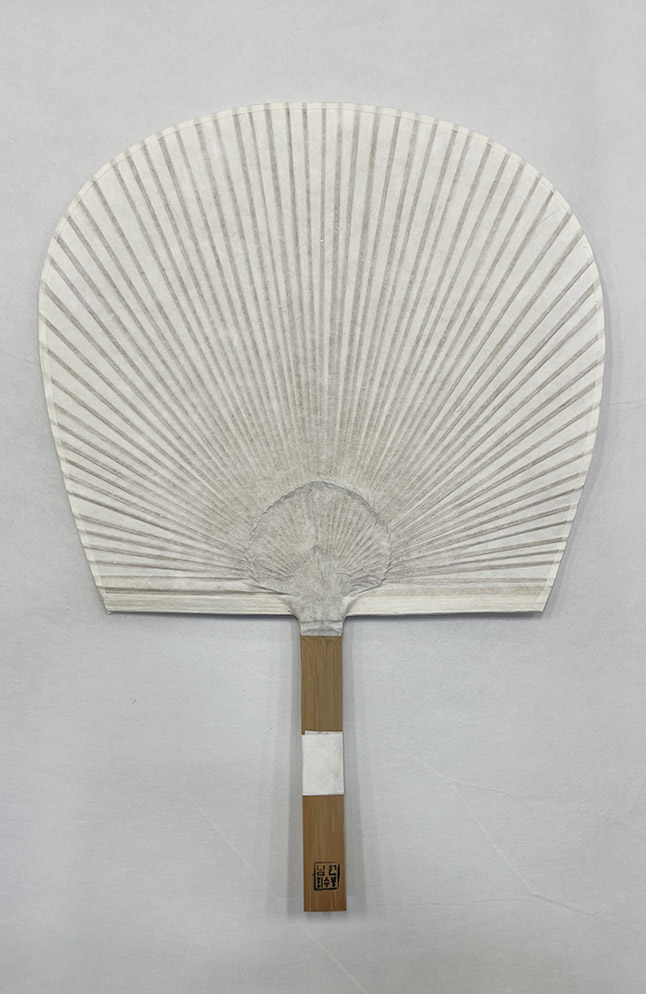 33.5X36cm  전체길이53cm 남원최수봉 부채