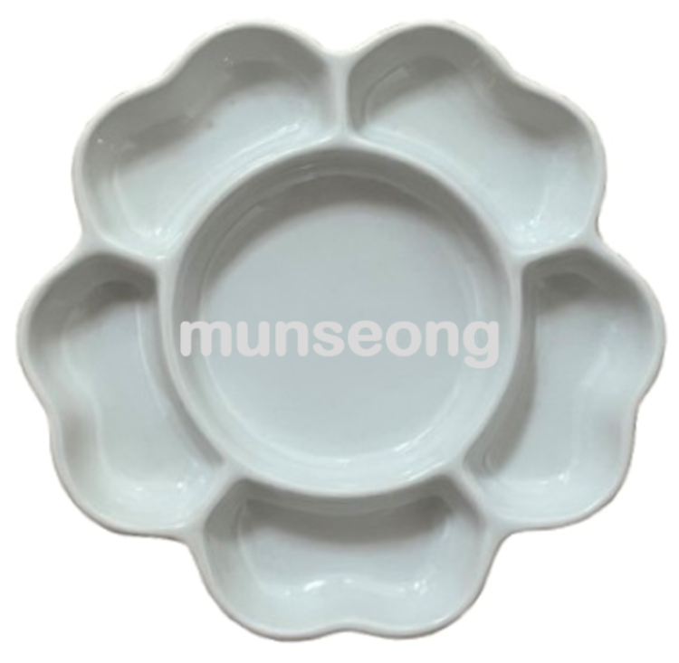 채색접시(칸)소형