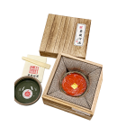 磁器 내경 약5.8cm  쌍유팔보  특품인주 1냥