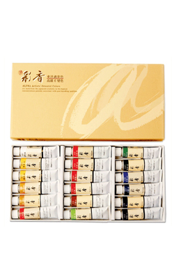 동양화채색물감 알파튜브물감 (채향)18색 세트