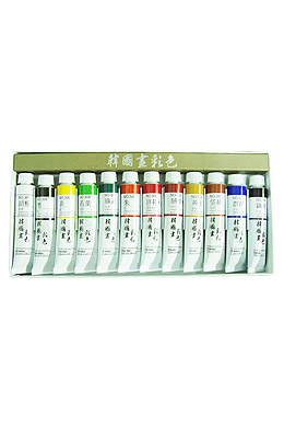 동양화채색물감 신한튜브20ml  12색 세트