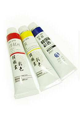 동양화채색물감 신한 튜브 낱색(20ml)