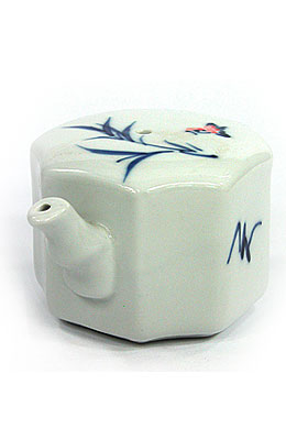 11X8.5X6.5cm 도자기 제작 팔각형 연적