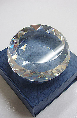 7.5X4cm 크리스탈원형문진