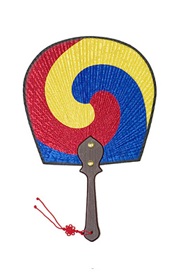 크기23X22cm 전체길이35cm 태극선中