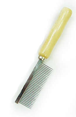 모(毛)를  정리할때 붓빗