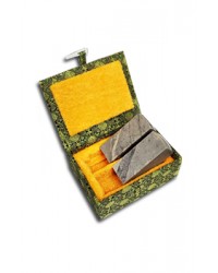 2.4x2.4x6cm  케이스포함   8푼 해남석 2개 세트