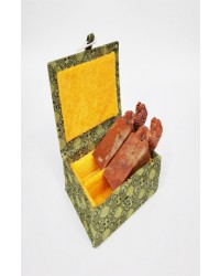 2.4x2.4x8cm  케이스포함   8푼 조각수산석 2개 세트