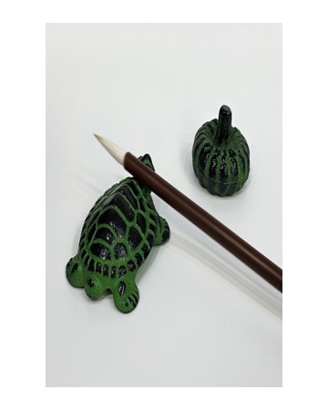 거북이 / 호박 철제 문진 겸 필산 