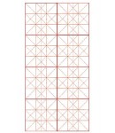 크기33X62cm 발묵潑墨-3단계 기계지/구궁지 4절-100장