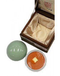 磁器 내경 약5.4cm  쌍유주표  황표인주 1냥