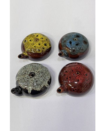 8.2x8.2cm 도자기제작 납작연적