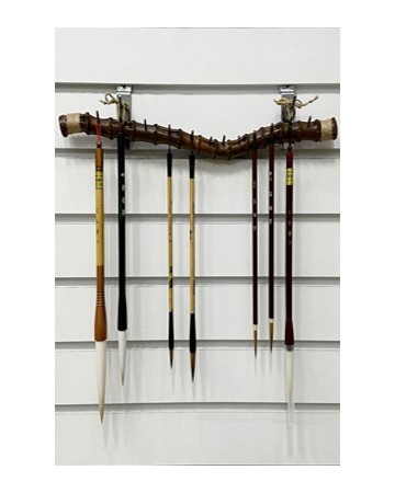 죽근 벽걸이형 붓걸이