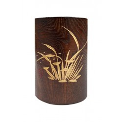  크기 10.3x15cm 원목 붓꽂이