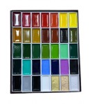 동양화채색안채 日本길상안채물감 35색 세트