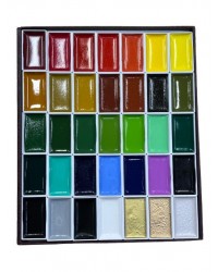 동양화채색안채 日本길상안채물감 35색 세트