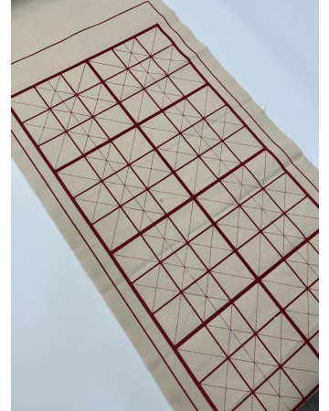 2X8자/영지 광목 반절지용 줄깔판