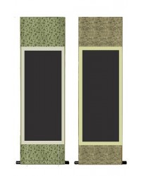 전체38X118cm 공간28X68cm 5절검정색족자