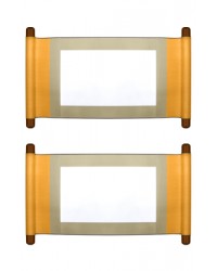 전체35X67cm 공간22X39cm 교지족자