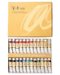 동양화채색물감 알파튜브물감 (채향)24색 세트