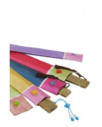 길이26cm  비단부채집中