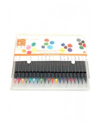 직경2.5X길이9mm 수채화붓펜 20색세트