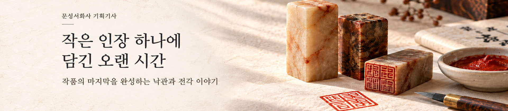 작은 인장 하나에
    담긴 오랜 시간